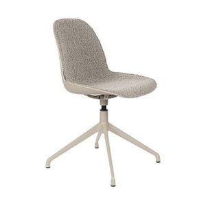 Zuiver Albert Kuip eetkamerstoel swivel gestoffeerd taupe