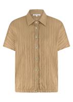 Tramontana Crinkled Short-sleeve Blouse S01-16-301 Blouse 002800-camel