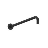 Douchearm SaniClear Nero | 35 cm | Wandmontage | Messing | Rond | Zwart mat