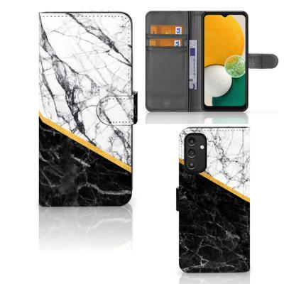 Samsung Galaxy A14 4G | Bookcase | Marmer Wit Zwart - Origineel Cadeau Man