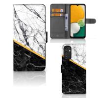 Samsung Galaxy A14 4G | Bookcase | Marmer Wit Zwart - Origineel Cadeau Man