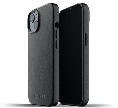 Mujjo Leather Case iPhone 13 Mini zwart