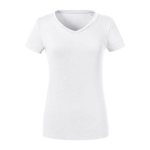 Russell Pure Organic Women Heavy Tee V-Neck