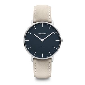 Lambretta - Herenhorloge - Classico 40 Silver Blue Suede Grey