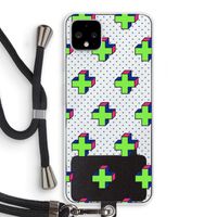 8-bit N°10: Pixel 4 XL Transparant Hoesje met koord