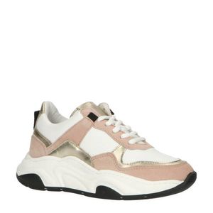 Hip H1752 leren chunky sneakers roze/multi