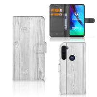 Motorola Moto G Pro | Book Style Case | White Wood