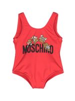 Moschino Kids maillot de bain à logo imprimé - Rouge