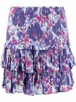 MARANT ÉTOILE minijupe Naomi à taille froncée - Bleu