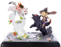 Okami PVC Statue - Chibiterasu vs. Dark Chibiterasu & Possessed Kuni (First 4 Figures)