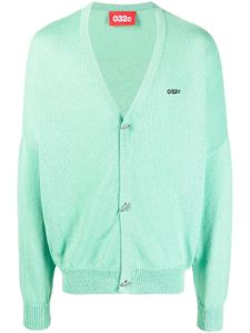 032c cardigan à effet d'épaules descendues - Vert