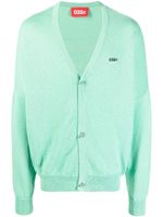 032c cardigan à effet d'épaules descendues - Vert