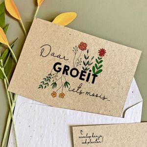 BLOOM your message Bloeikaart - Daar groeit iets moois