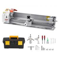 VEVOR Metaaldraaibank 22x100cm Tafeldraaibank 1250W Automatische Voeding