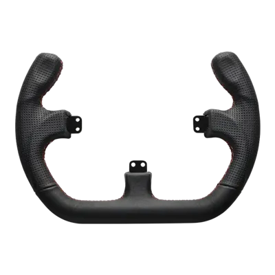 Asetek SimSports Open D Black Leather Rim