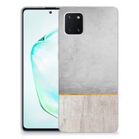 Samsung Galaxy Note 10 Lite Bumper Hoesje Wood Concrete