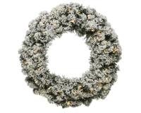 Imperial krans prelit D60 cm 50 LED wit kerst Everlands - Everlands Imperial krans prelit D60 cm 50 LED wit kerst Everlands - Everlands