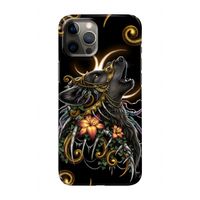 Huilende Wolf: Volledig geprint iPhone 12 Hoesje