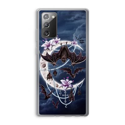 Vleermuizen Maan: Samsung Galaxy Note 20 / Note 20 5G Transparant Hoesje