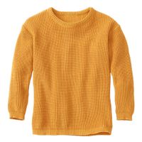 Lange trui van bio-katoen, geel Maat: 110/116 - thumbnail