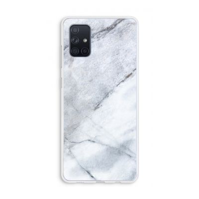 Witte marmer: Galaxy A71 Transparant Hoesje