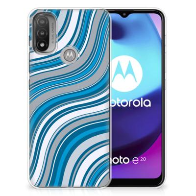Motorola Moto E20 | E40 | TPU bumper | Waves Blue