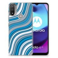 Motorola Moto E20 | E40 | TPU bumper | Waves Blue