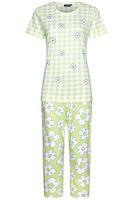 Groene katoenen ruiten pyjama