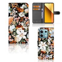 Hoesje voor Xiaomi Redmi Note 13 5G Dark Flowers - thumbnail