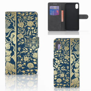 Apple iPhone Xs Max Hoesje Beige Flowers