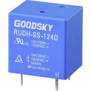 GoodSky RUDH-SS-124D Printrelais 24 V/DC 12 A 1x wisselcontact 1 stuk(s) Tray