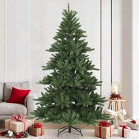 VidaXL Kunstmatige inklapbare kerstboom groen 210 cm pvc, staal