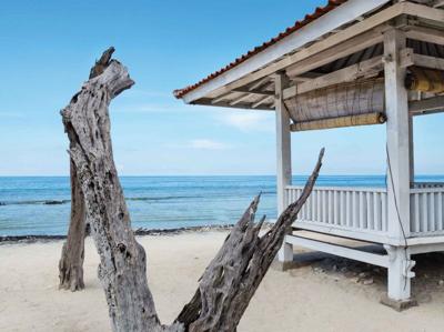 Strand Bali 70x50cm Tuinschilderij - Customize it