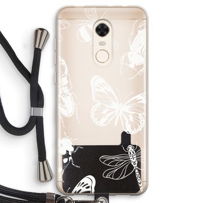 Tiny Bugs: Xiaomi Redmi 5 Transparant Hoesje met koord