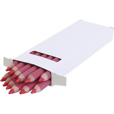 EDU3 Edu jumbo kleurpotlood, dikte 10 mm, vulling 6,25 mm, rood, 12 stuk/ 1 doos