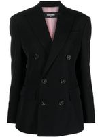 DSQUARED2 blazer en laine à boutonnière croisée - Noir