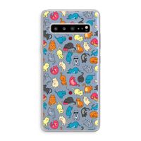 Kleurrijke katten: Samsung Galaxy S10 5G Transparant Hoesje