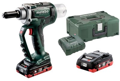 Metabo NP 18 LTX BL 5.0 LiHD Accu-klinknagelpistool 2 x 4.0Ah in Metaloc - koolborstelloos | 619002800 - 619002800