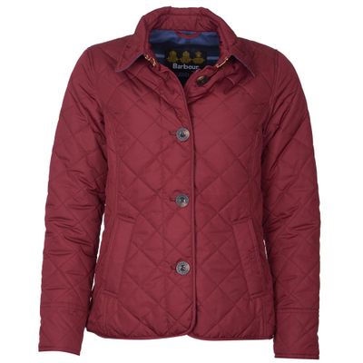 Damesjas Forth Quilt garnet/tempest blue tartan