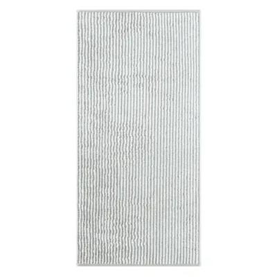 Cawö Cawö Two-Tone Stripe Badlaken 80x150 platin