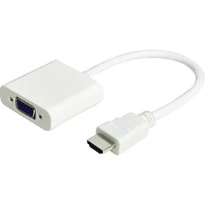 JJ JouJye 2240 HDMI / VGA Adapter [1x HDMI-stekker - 1x VGA-bus] Wit 16.00 cm