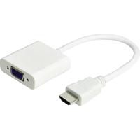 JJ JouJye 2240 HDMI / VGA Adapter [1x HDMI-stekker - 1x VGA-bus] Wit 16.00 cm - thumbnail