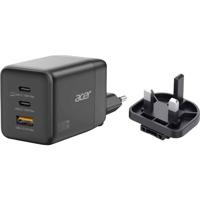 Acer HP.DSCAB.019 USB-oplader 100 W 2x USB-C, 1x USB-A USB PD 3.0 Zwart Binnen, Thuis GaN, Snellader