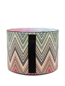 Missoni Home pouffe cylindrique Kew à motif zigzag - Vert