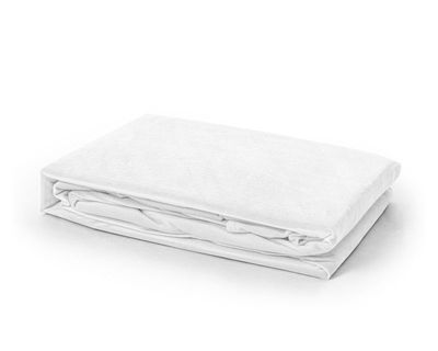Sleeptime Velvet Hoeslaken Wit -1-persoons (90x200 cm)