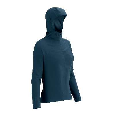 Compressport Tempest waterproof jacket dame - BLAUW - Dames