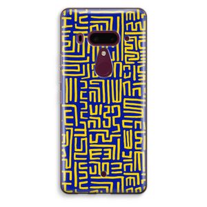 Majorelle Blue Print: HTC U12+ Transparant Hoesje
