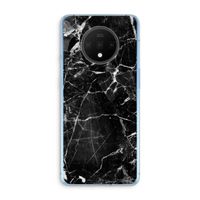 Zwart Marmer 2: OnePlus 7T Transparant Hoesje