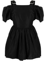 Simone Rocha robe courte évasée à manches bouffantes - Noir - thumbnail