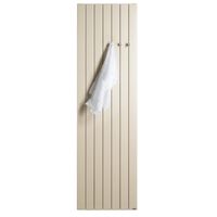 Vasco Viola V1-ZB designradiator verticaal enkel 1800x433mm 897W - aansluiting 1008 wit 112150433180010089016-0000 - thumbnail